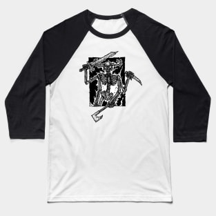 Fire Demon Baseball T-Shirt